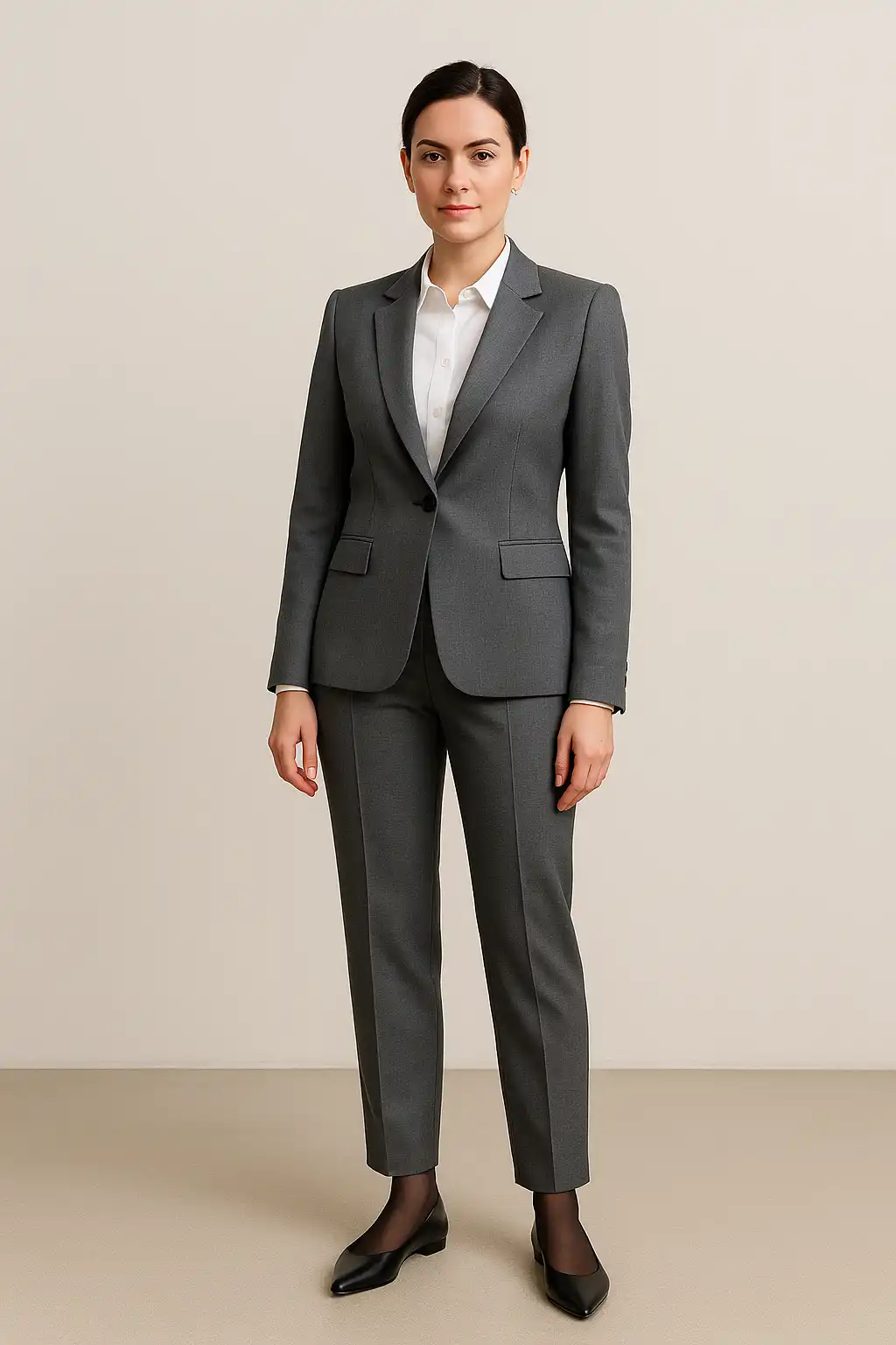 Meia com sapatilha com Look formal de escritório