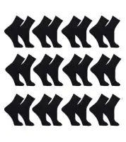 Kit 12 Pares de Meia Masculina - Marca Part.B - Cor preta