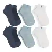 6 Pares De Meias Soquete Para Menino E Menina Original Lupo