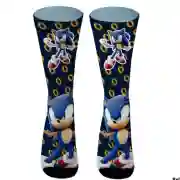 Meias Divertidas Infantil Sonic 1 Par