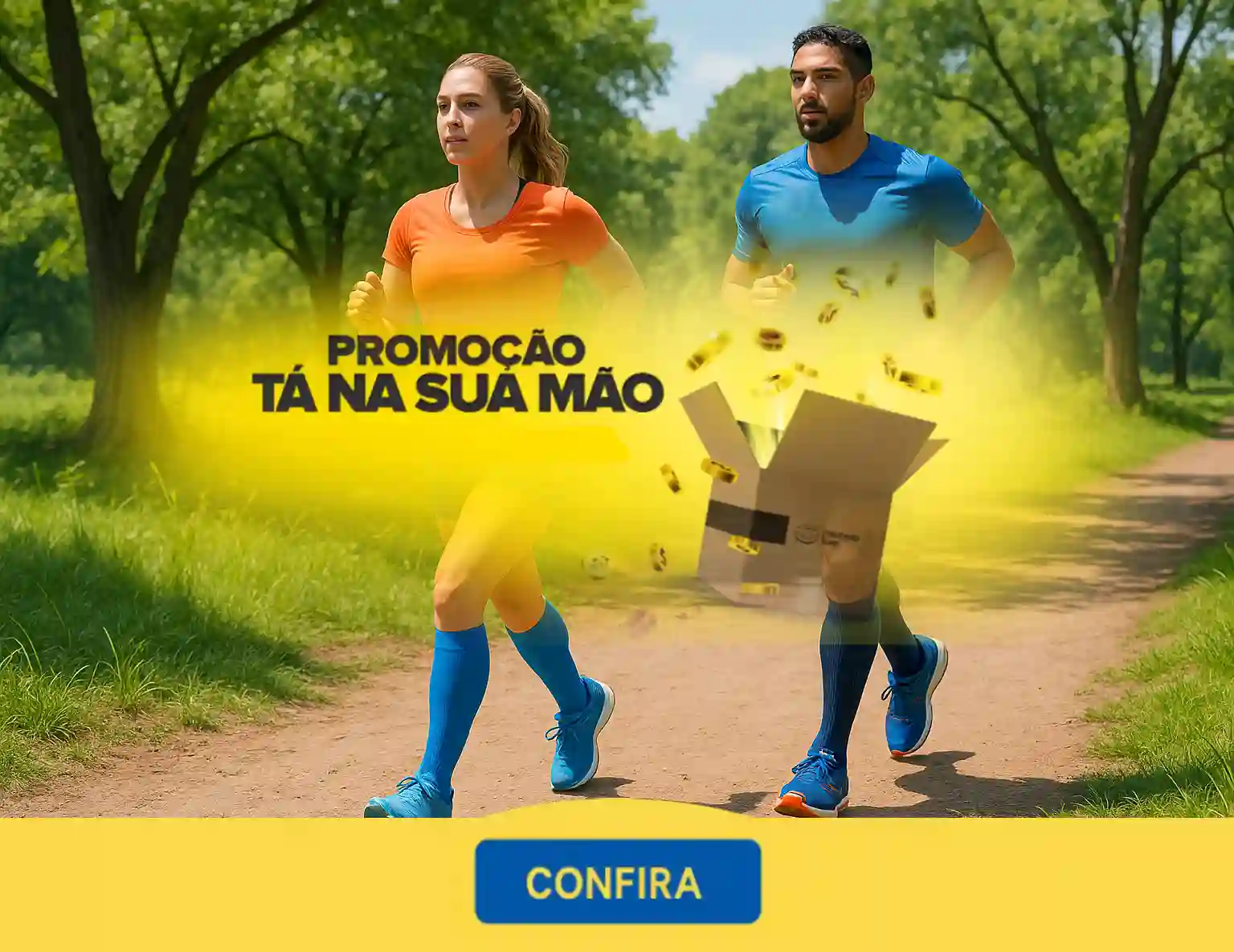 Promoção no mercado livre para meias de compressão para corrida